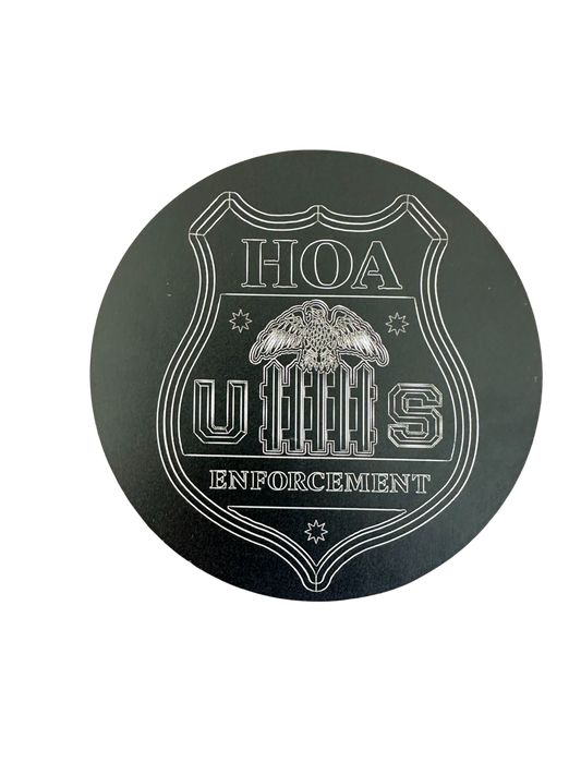 HOA-E Metal Coaster