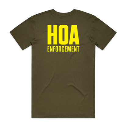 HOA-E: Green on Yellow